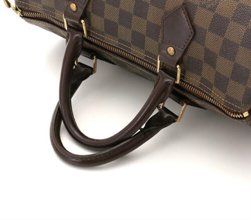 Louis Vuitton Speedy 30 Brown Damier Ébène Canvas Satchel