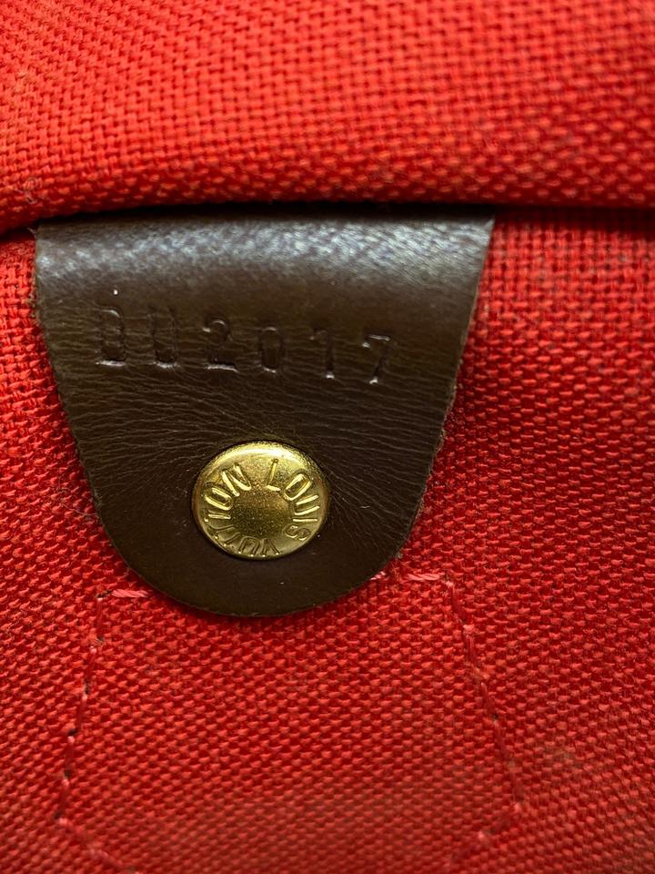 Louis Vuitton Speedy 30 Brown Damier Ébène Canvas Satchel
