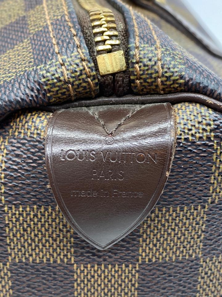 Louis Vuitton Speedy 30 Brown Damier Ébène Canvas Satchel
