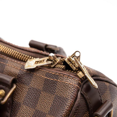 Louis Vuitton Speedy Bandouliere 25 Brown Damier Ebene Canvas Cross Body Bag