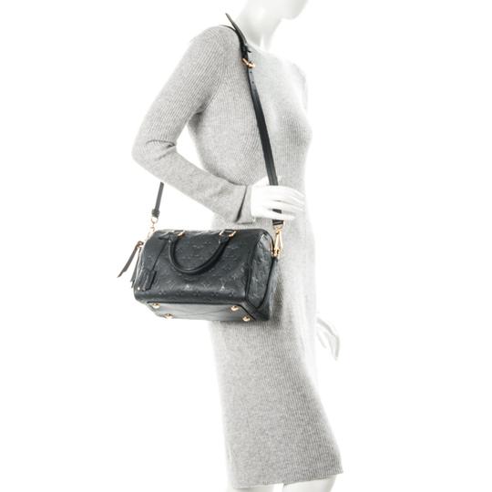 Louis Vuitton Speedy Bandouliere 25 Infini Black Monogram Empreinte Leather Shoulder Bag