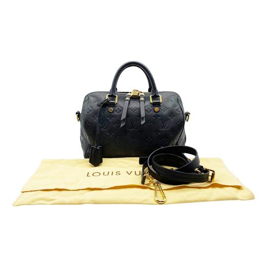 Louis Vuitton Speedy Bandouliere 25 Infini Black Monogram Empreinte Leather Shoulder Bag