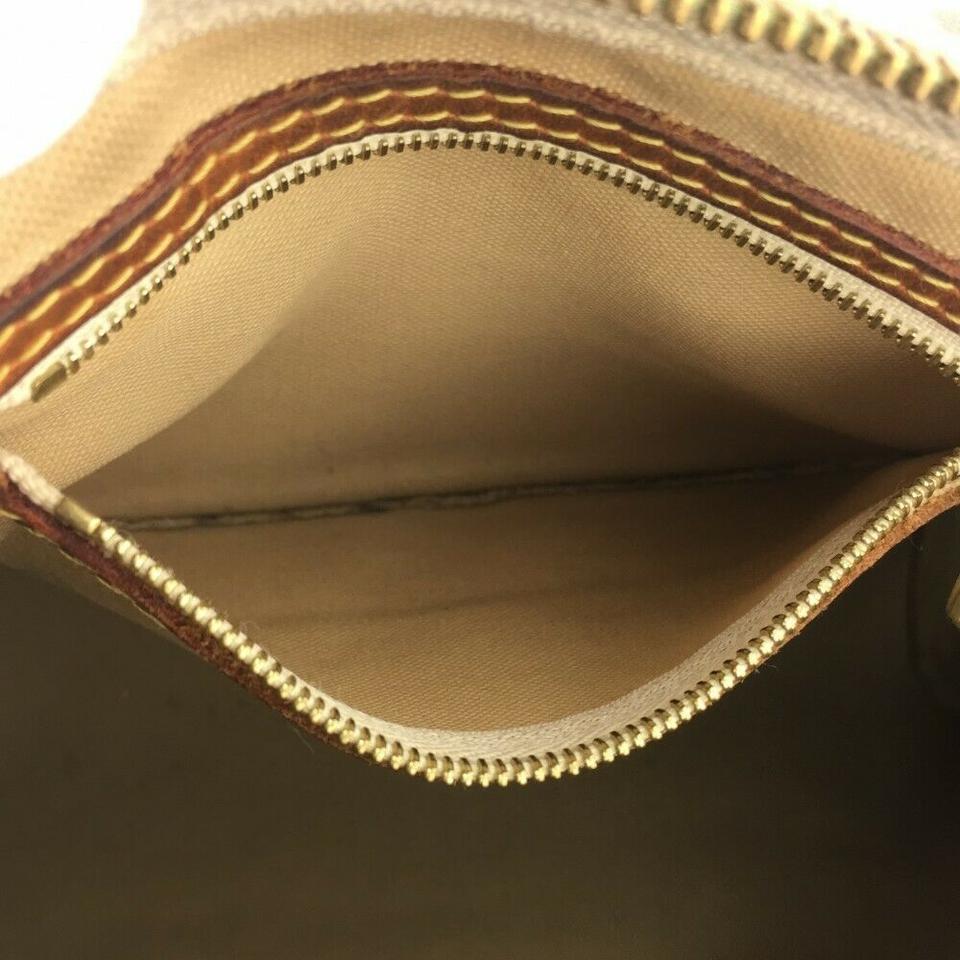 Louis Vuitton Speedy Bandouliere 25 White Damier Azur Canvas Cross Body Bag