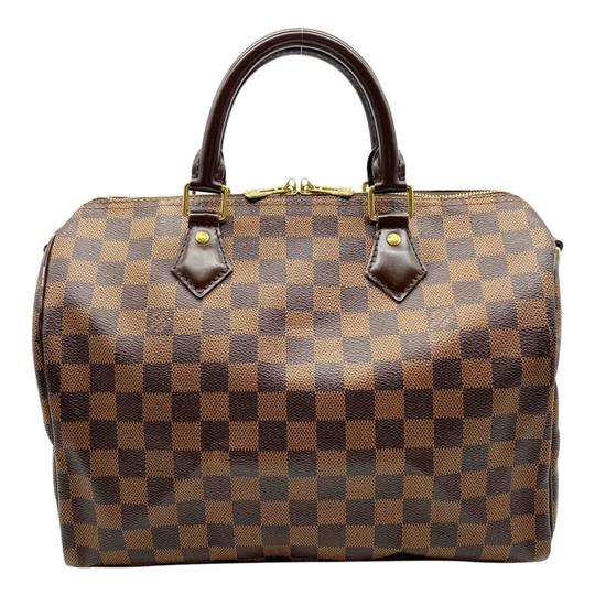 Louis Vuitton Speedy Bandouliere 30 Brown Damier Ébène Canvas Shoulder Bag