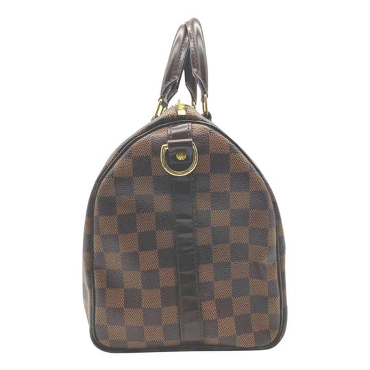 Louis Vuitton Speedy Bandouliere 30 Brown Damier Ébène Canvas Shoulder Bag