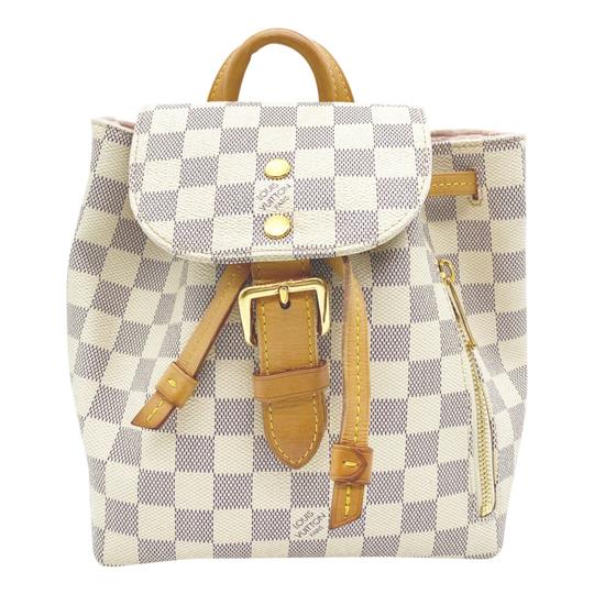louis vuitton backpack 2018 Louis Vuitton Sperone Bb 2018 White Damier Azur Canvas Backpack