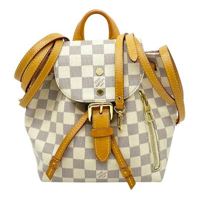 Louis Vuitton Sperone Bb 2017 White Damier Azur Canvas Backpack Louis Vuitton Sperone Bb 2017 White Damier Azur Canvas Backpack
