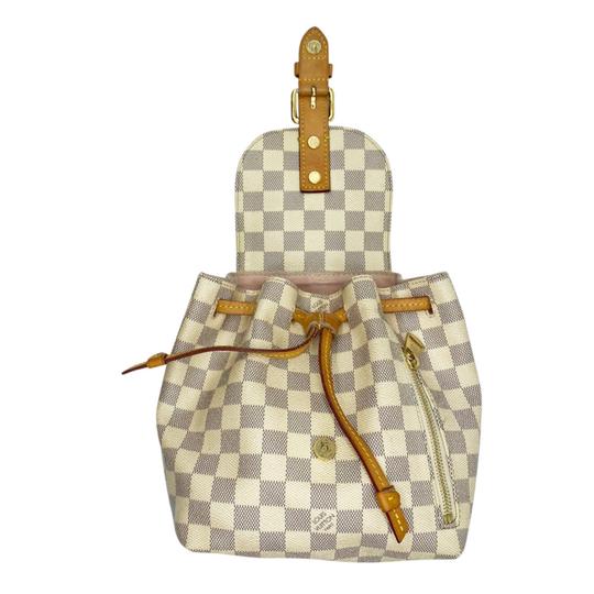 Louis Vuitton Sperone Bb 2017 White Damier Azur Canvas Backpack Louis Vuitton Sperone Bb 2017 White Damier Azur Canvas Backpack
