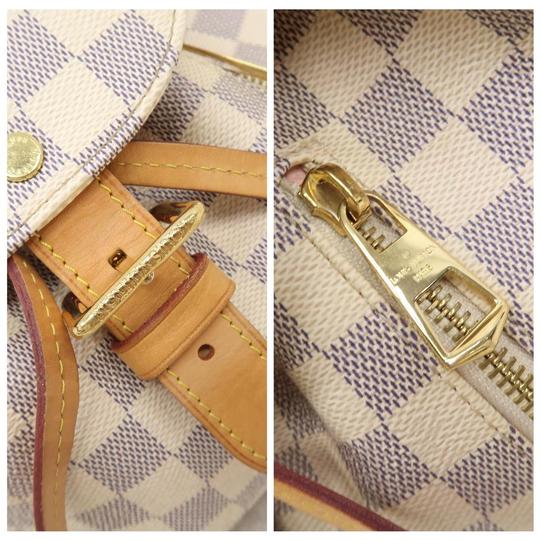 Louis Vuitton Sperone Damier Azur Bb White Canvas Backpack