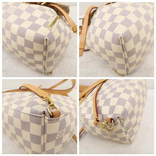 Louis Vuitton Sperone Damier Azur Bb White Canvas Backpack