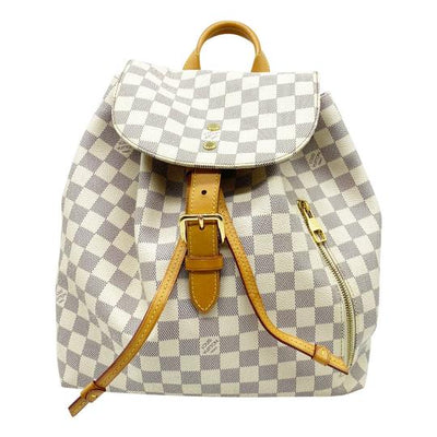 Louis Vuitton Sperone White Damier Azur Canvas Backpack