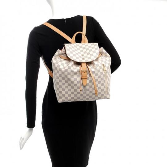 Louis Vuitton Sperone White Damier Azur Canvas Backpack