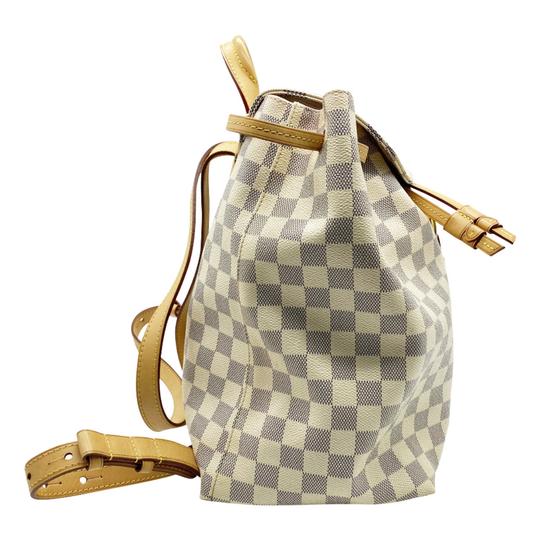 white checkered louis vuitton backpack