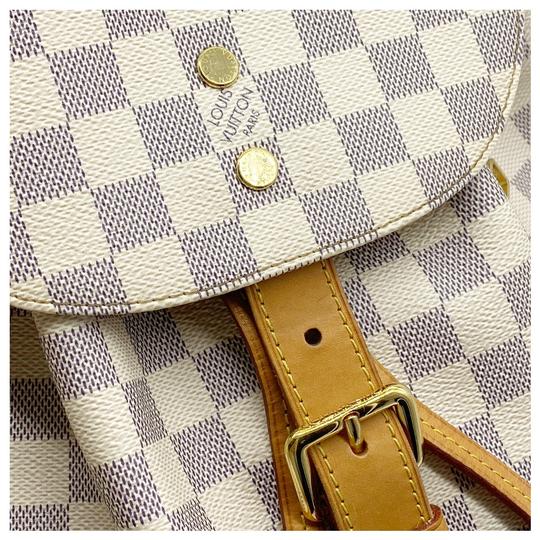 Louis Vuitton Sperone White Damier Azur Canvas Backpack
