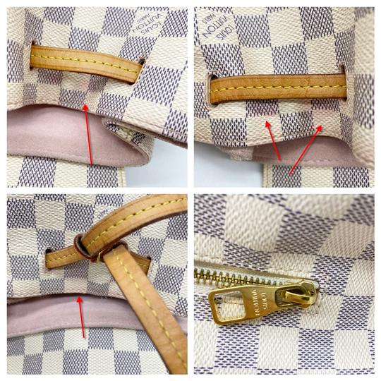 Louis Vuitton Sperone White Damier Azur Canvas Backpack