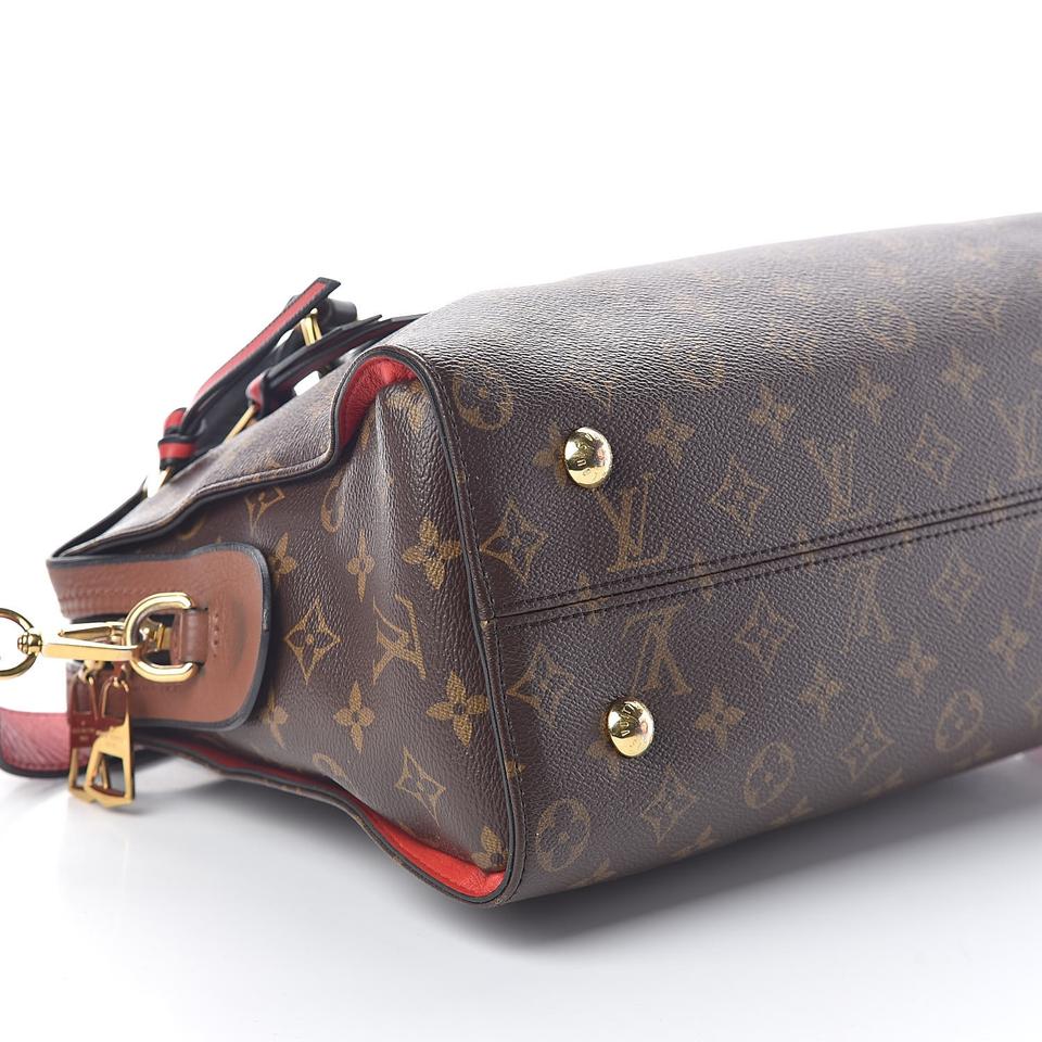 Louis Vuitton Tuileries Caramel Rouge Monogram Canvas and Calfskin Cross Body Bag