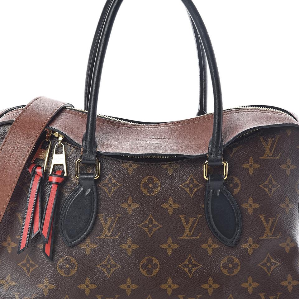Louis Vuitton Tuileries Caramel Rouge Monogram Canvas and Calfskin Cross Body Bag