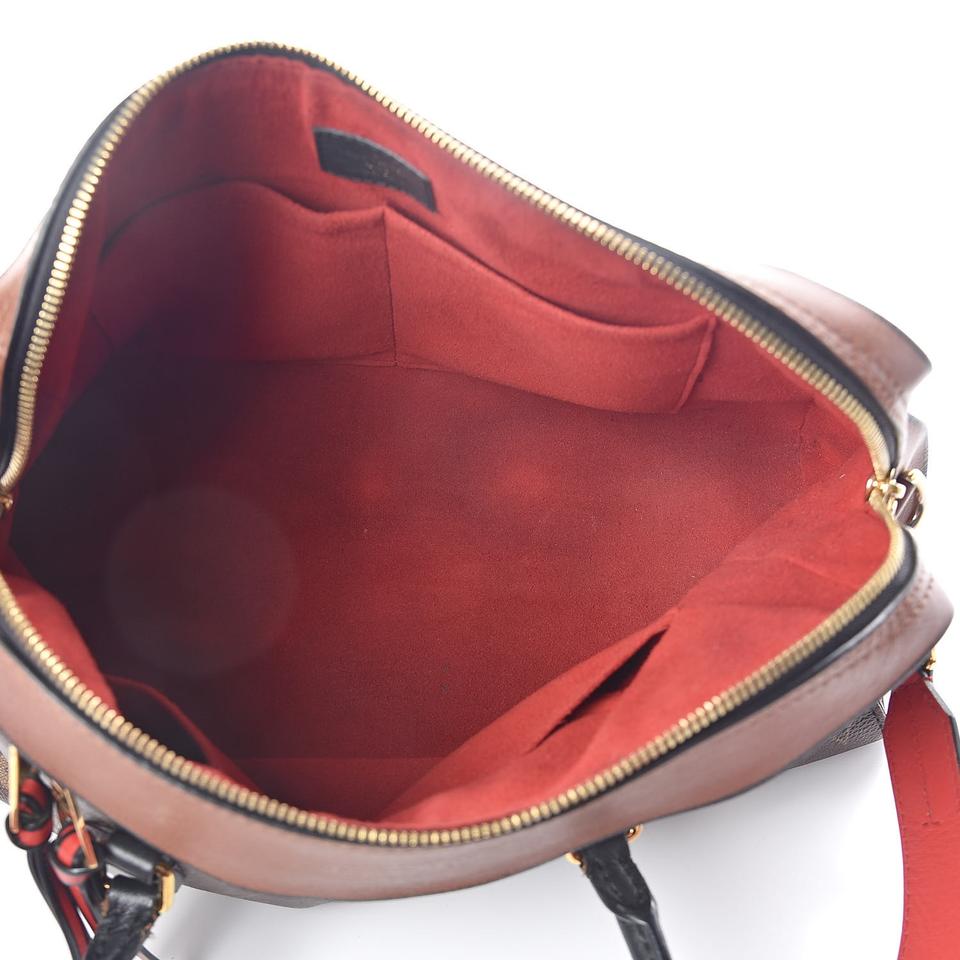 Louis Vuitton Tuileries Caramel Rouge Monogram Canvas and Calfskin Cross Body Bag