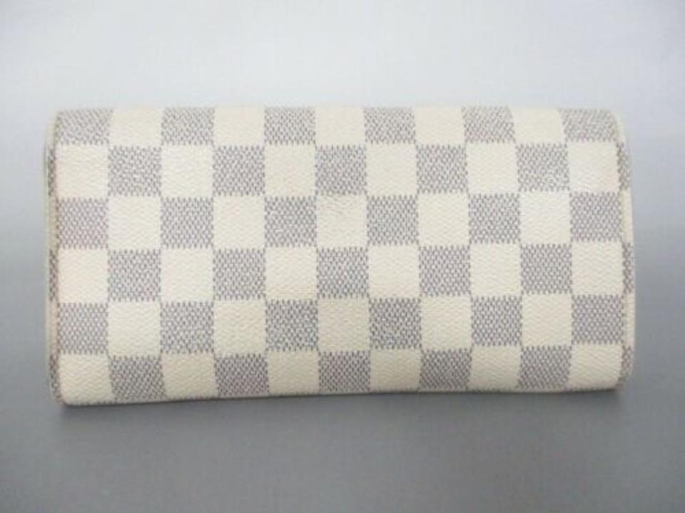 Louis Vuitton White Emilie Damier Azur Wallet