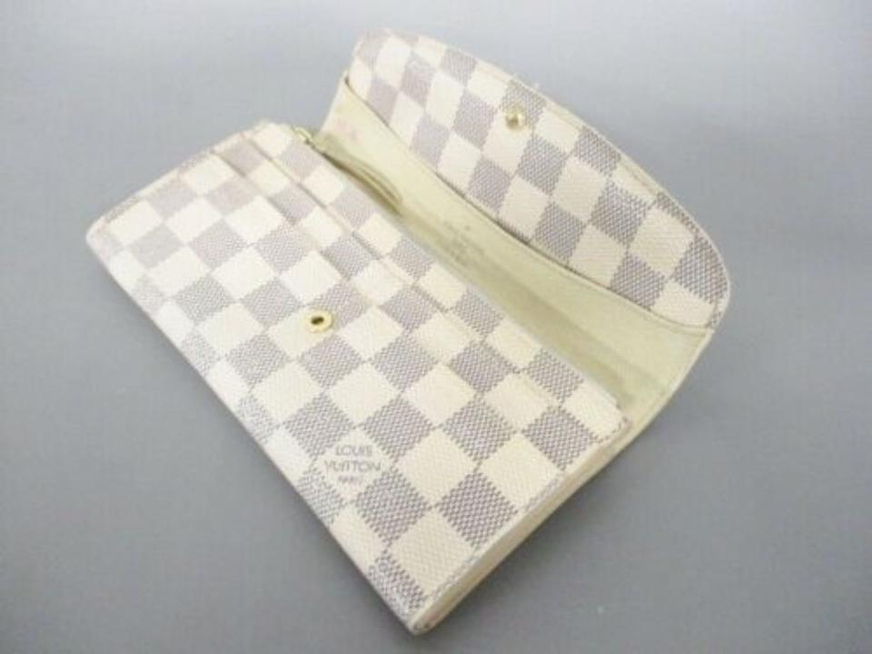 Louis Vuitton White Emilie Damier Azur Wallet