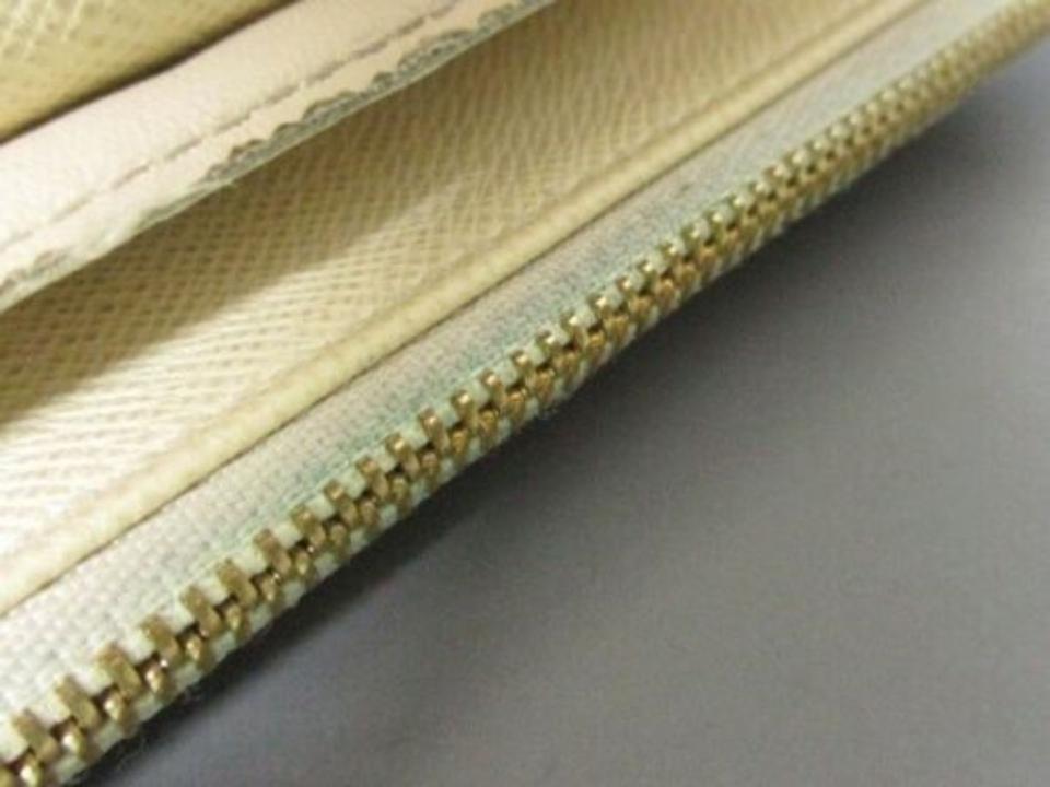 Louis Vuitton White Emilie Damier Azur Wallet