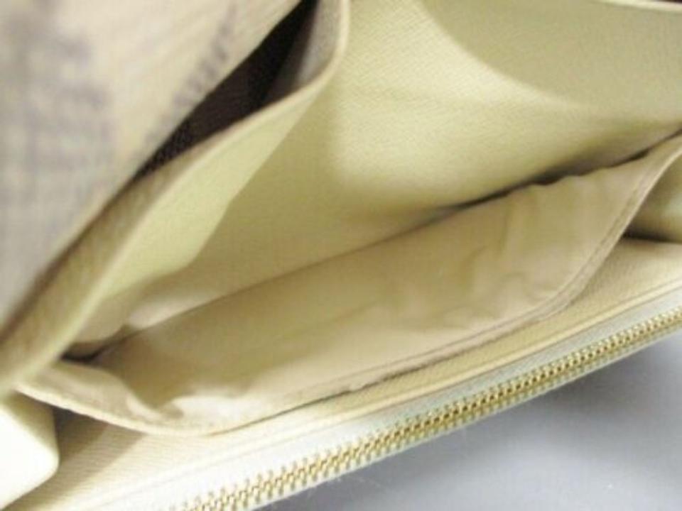 Louis Vuitton White Emilie Damier Azur Wallet