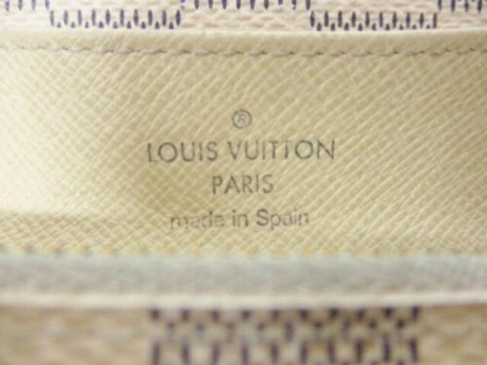 Louis Vuitton White Emilie Damier Azur Wallet