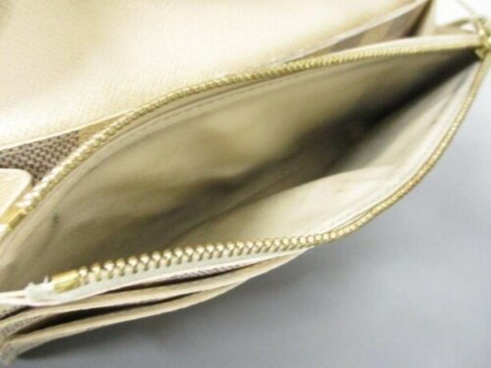 Louis Vuitton White Emilie Damier Azur Wallet