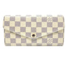 Louis Vuitton White Sarah Damier Azur Wallet Flap