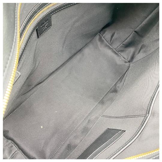 MCM Anya Cognac Brown Coated Canvas Tote