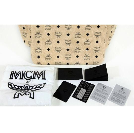 MCM Bag Liz Reversible Medium - Visetos Beige Coated Canvas Tote