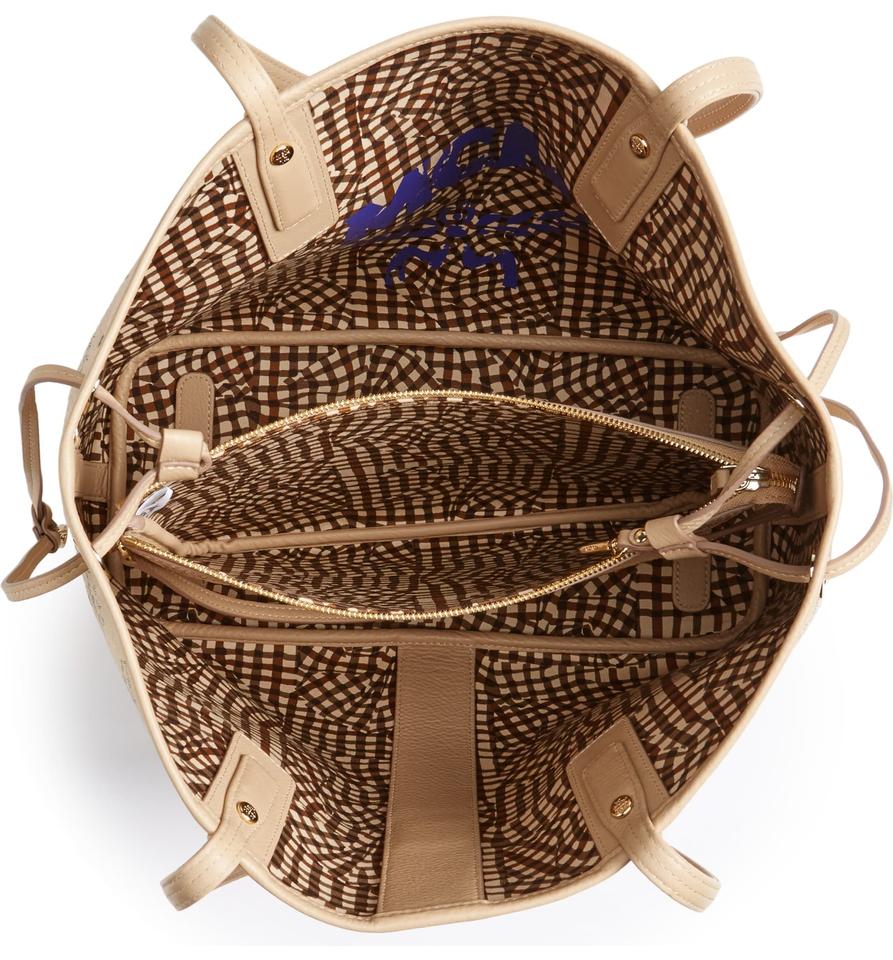 MCM Medium Liz Reversible Medium Tote Diamond Visetos Beige Shopper