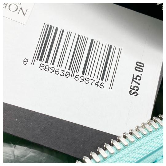 MCM Camera Klara Monogram Embossed Blue Leather Shoulder Bag