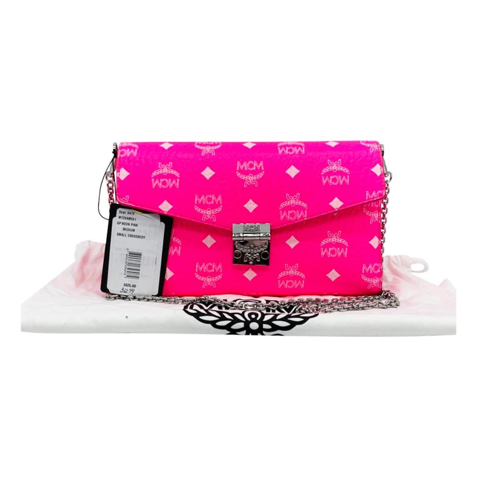 Mcm Crossbody Bag Mcm Neon Pink Belt Bag Hot Pink Mcm Crossbody
