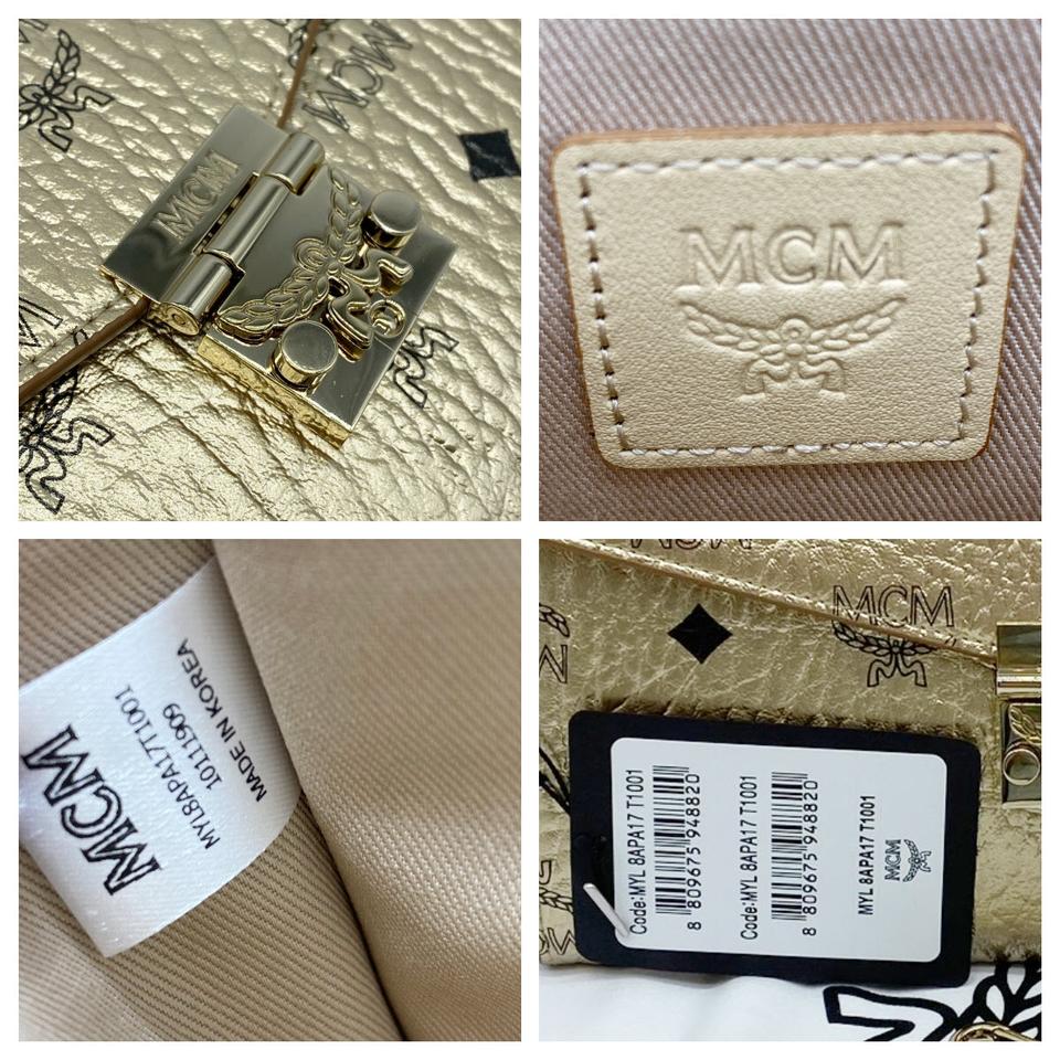 Mcm Visetos Leather-trimmed Crossbody Bag w/ Tags