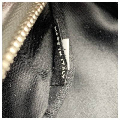 Miu Miu Belt Matelassé Silver Lambskin Leather Messenger Bag