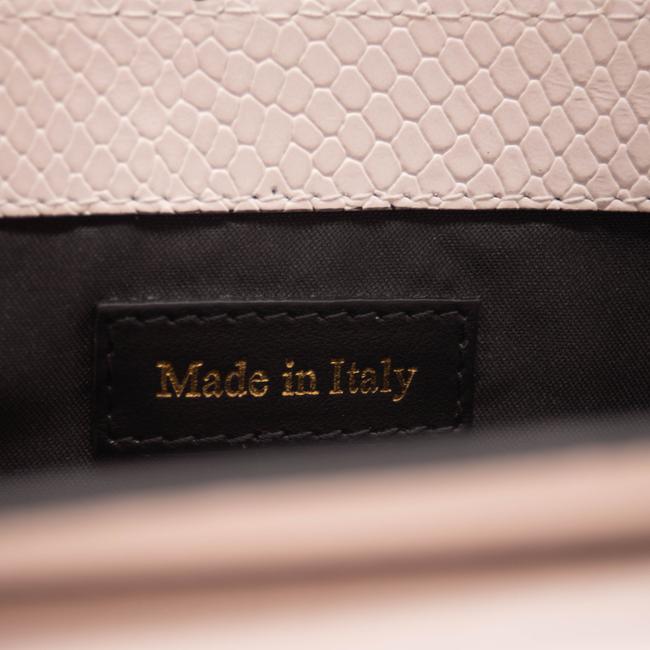 Moschino Teddy Bear Calfskin Logo Cross Body White Leather Shoulder Bag