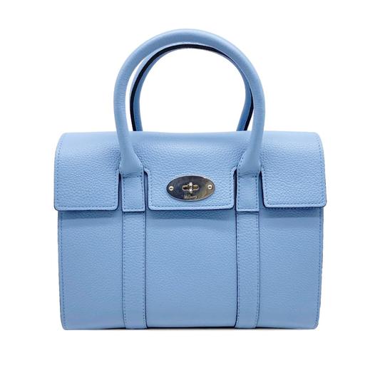 Mulberry Small Bayswater Satchel Blue Leather Shoulder Bag
