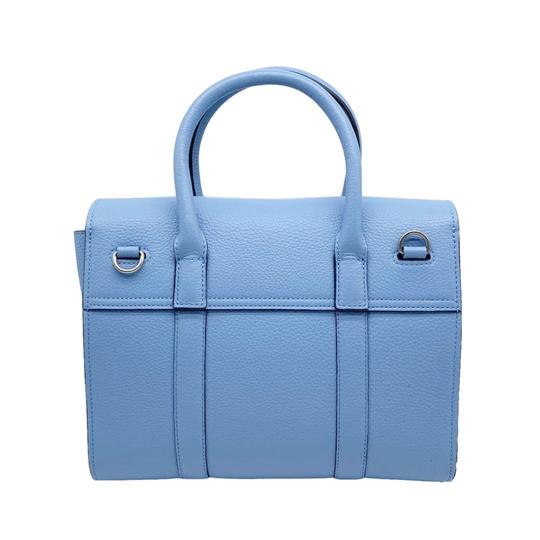 Mulberry Small Bayswater Satchel Blue Leather Shoulder Bag