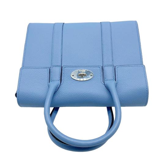 Mulberry Small Bayswater Satchel Blue Leather Shoulder Bag