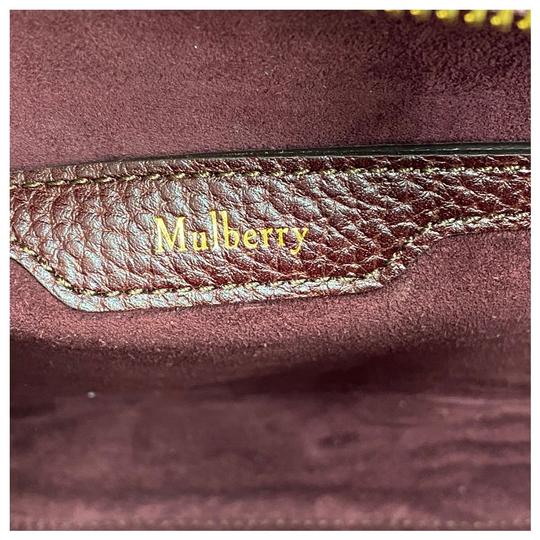 Mulberry Small Bayswater Satchel Burgundy Oxblood Red Leather Tote