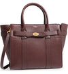Mulberry Small Bayswater Satchel Burgundy Oxblood Red Leather Tote