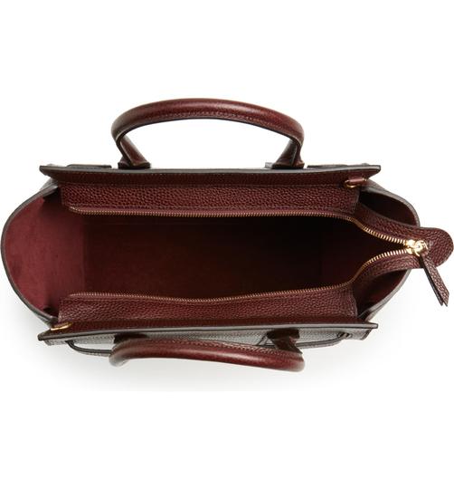 Mulberry Small Bayswater Satchel Burgundy Oxblood Red Leather Tote