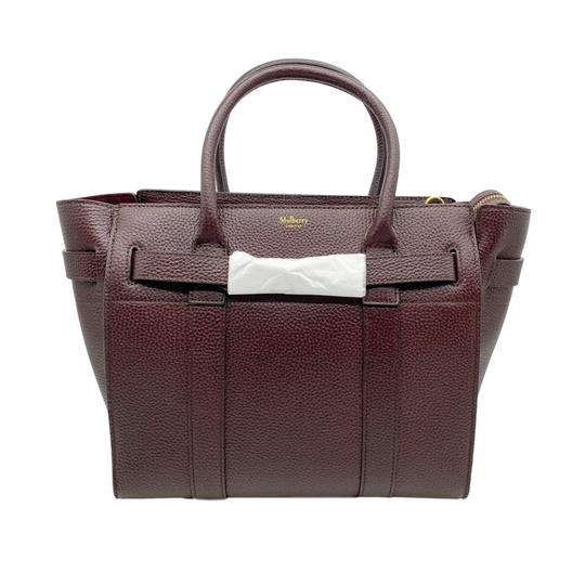 Mulberry Small Bayswater Satchel Burgundy Oxblood Red Leather Tote
