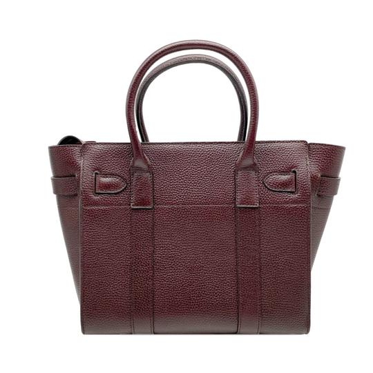 Mulberry Small Bayswater Satchel Burgundy Oxblood Red Leather Tote