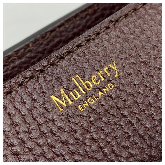 Mulberry Small Bayswater Satchel Burgundy Oxblood Red Leather Tote