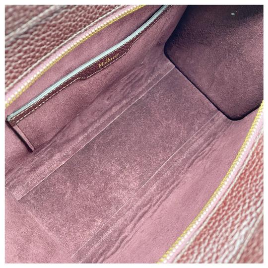 Mulberry Small Bayswater Satchel Burgundy Oxblood Red Leather Tote