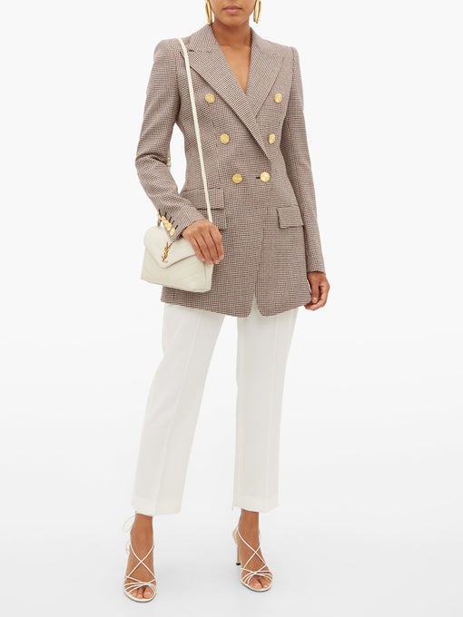 Saint Laurent Toy Loulou White Quilted Crossbody