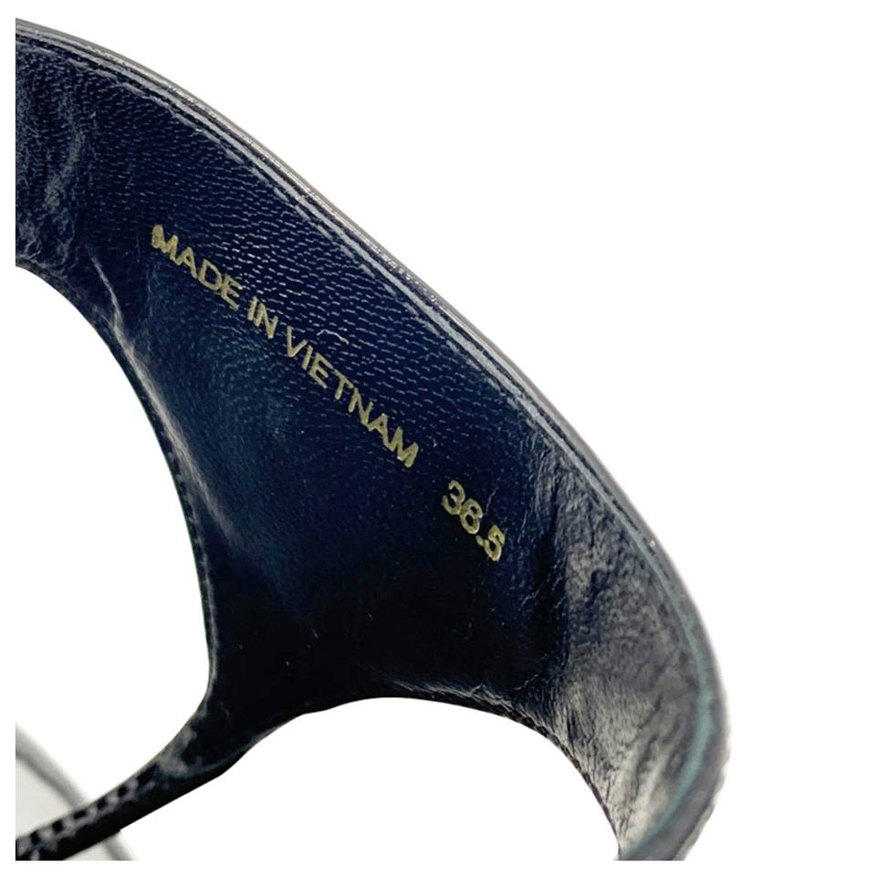 Prada Black Logo Flip Flop Sandals 36.5