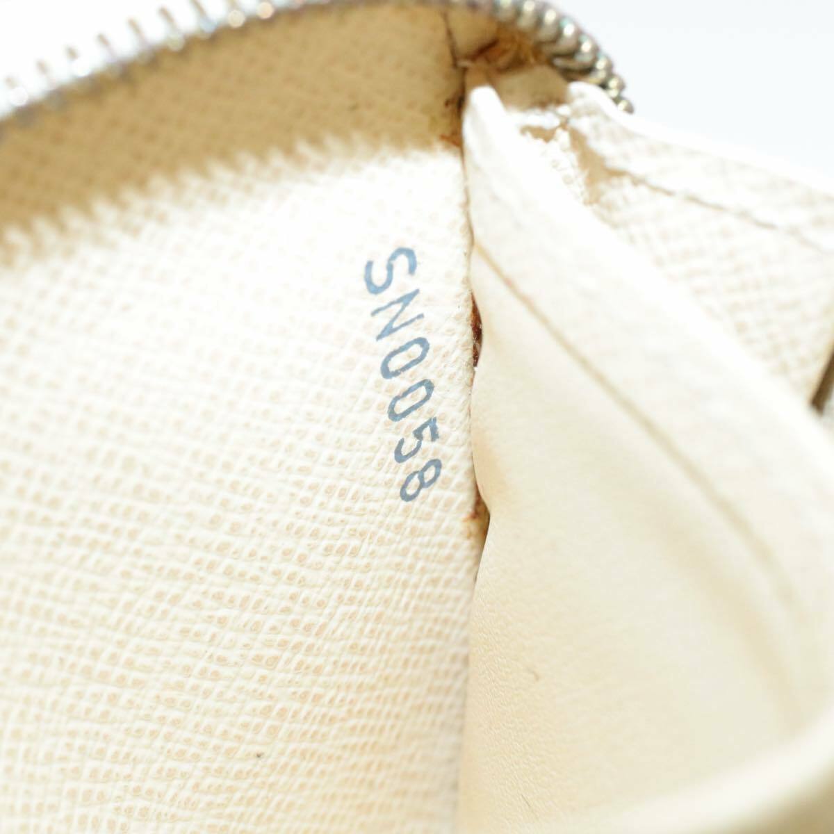 LOUIS VUITTON Damier Azur Zippy Coin Purse N63069